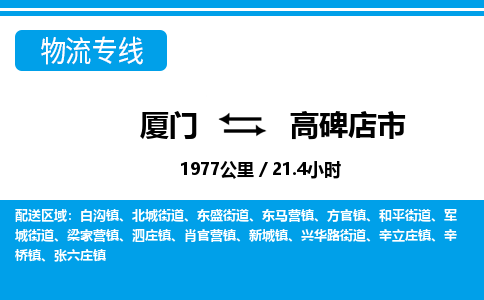 廈門到高碑店市物流公司-轎車托運(yùn)專線-「保價(jià)運(yùn)輸」